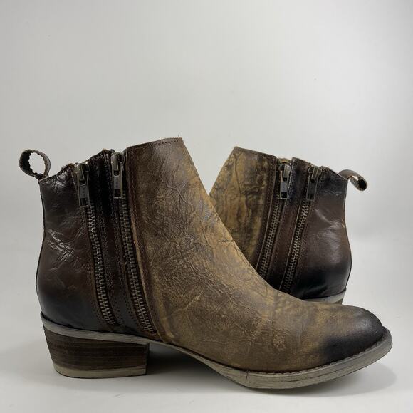 Circle G Corral Womens Burnished Brown Double Zip Boot Womens Size 9.5 - Picture 11 of 11